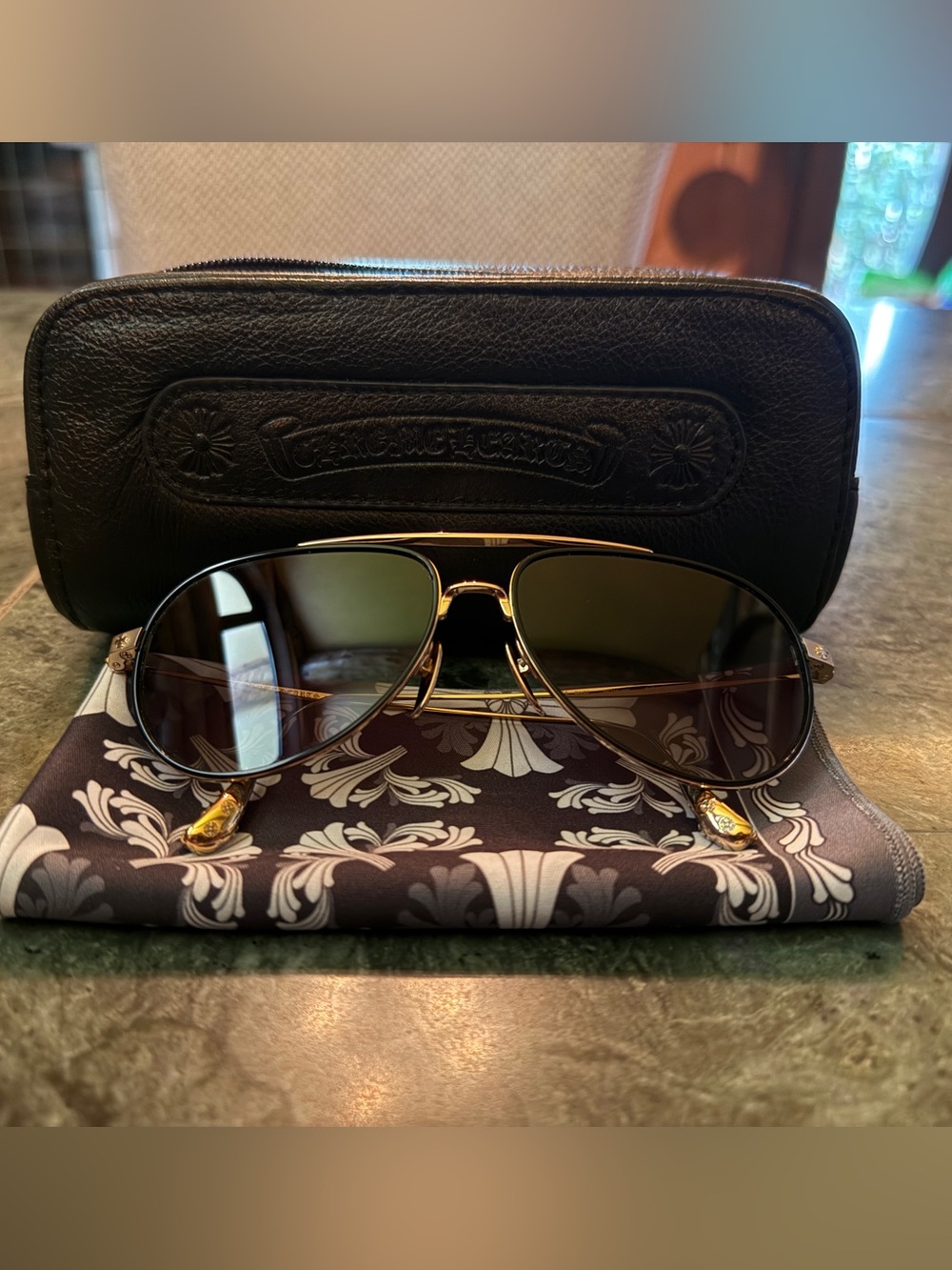 Chrome Hearts Bone Prone V Sunglasses